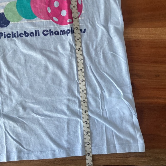 J Crew pickle ball graphic tee summer vibes athletic casual shirt 1980s small - Picture 14 of 14